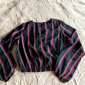 Rue 21 Long Sleeve V-Neck Blouse